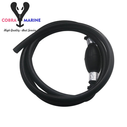 Universal Fuel Line Assembly for Outboard Motors (3/8'' Hose Barbs)