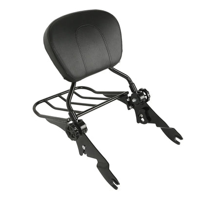 4 Point Docking Luggage Rack Sissy Bar Backrest for Harley Electra Glide (2014–2024)