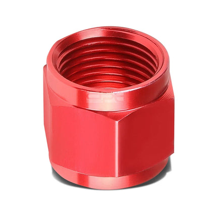 4X Aluminum/Steel Hard Line Red 4-An 1/4" Tubing Sleeve Nut Flare Fitting