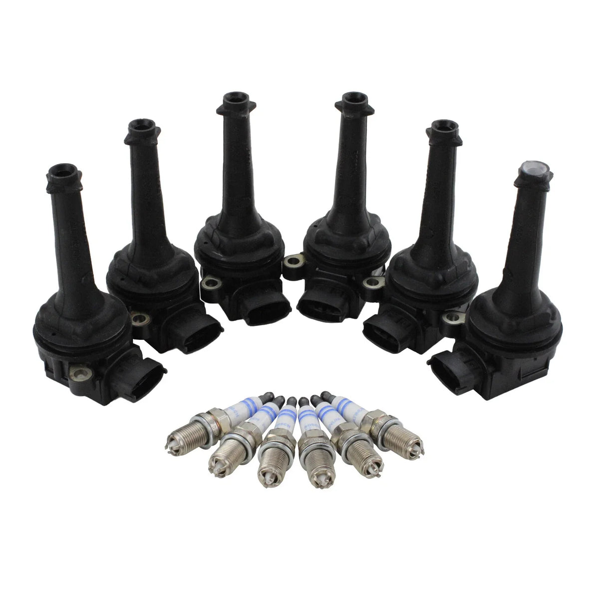 Set of 6 Ignition Coils & Platinum+4 Spark Plugs for BMW E46 E39, Toyota Camry, Jaguar XJ6