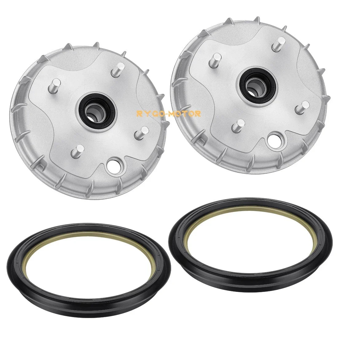 2 Front Brake Drum & Dust Seal for Honda Rancher 350 TRX350TE TRX350TM (2000–2006)