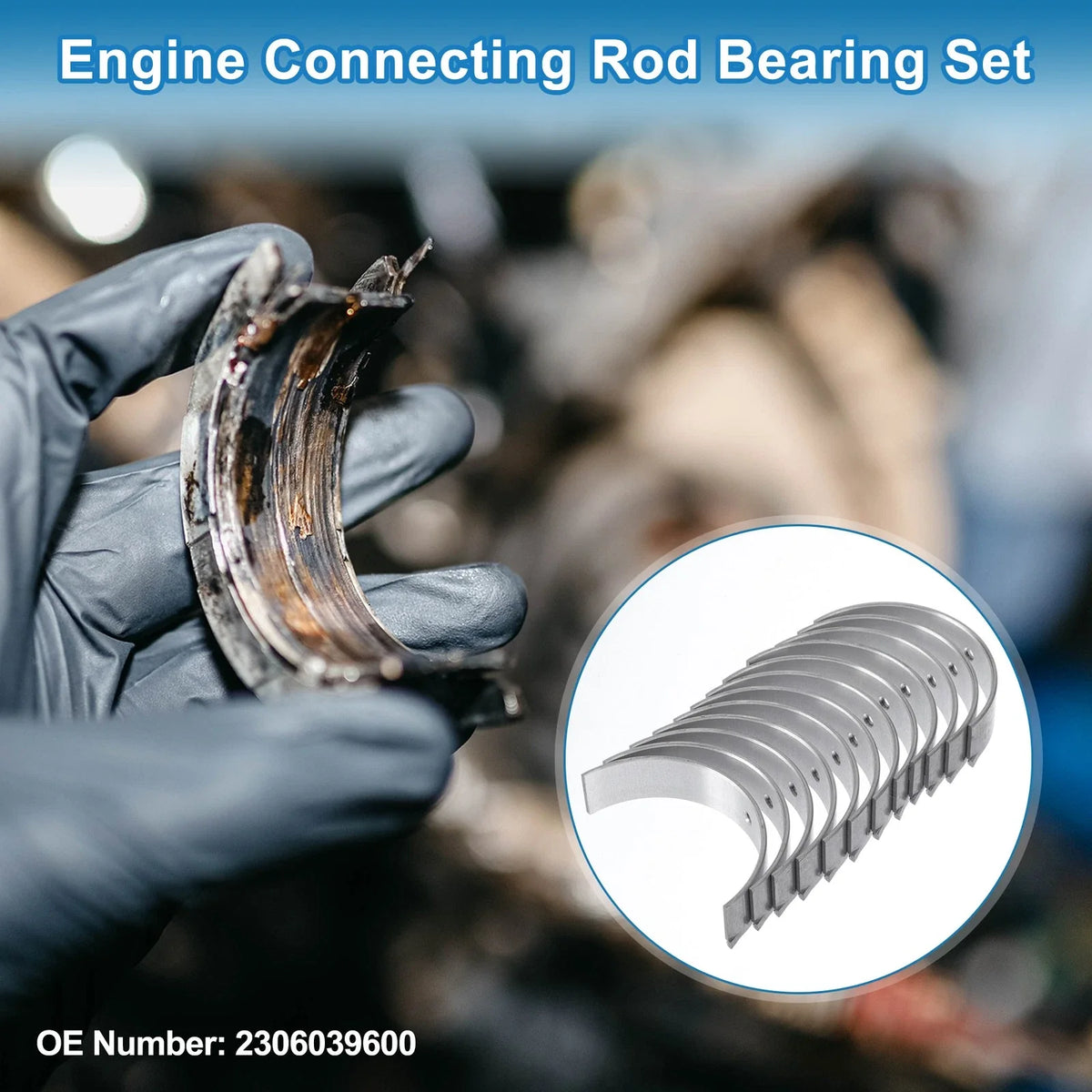 Set of 12 Connecting Rod Bearings No.2306039600 for Hyundai XG350 (2002–2005)