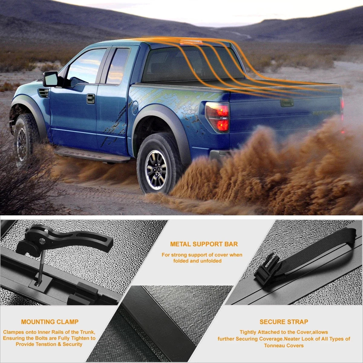 Hard Tri-Fold Tonneau Cover for Colorado/Canyon (2004–2012) 6ft Bed
