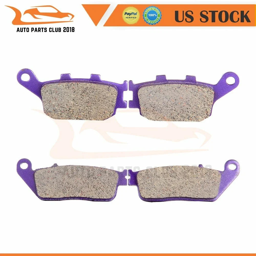 Front & Rear Carbon Fiber Brake Pads for Honda VTX 1300 C (2004–2009)