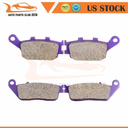 Front & Rear Carbon Fiber Brake Pads for Honda VTX 1300 C (2004–2009)
