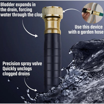 Hydro Pressure Drain Cleaning Bladder for 1.5" to 3" Drain Pipes