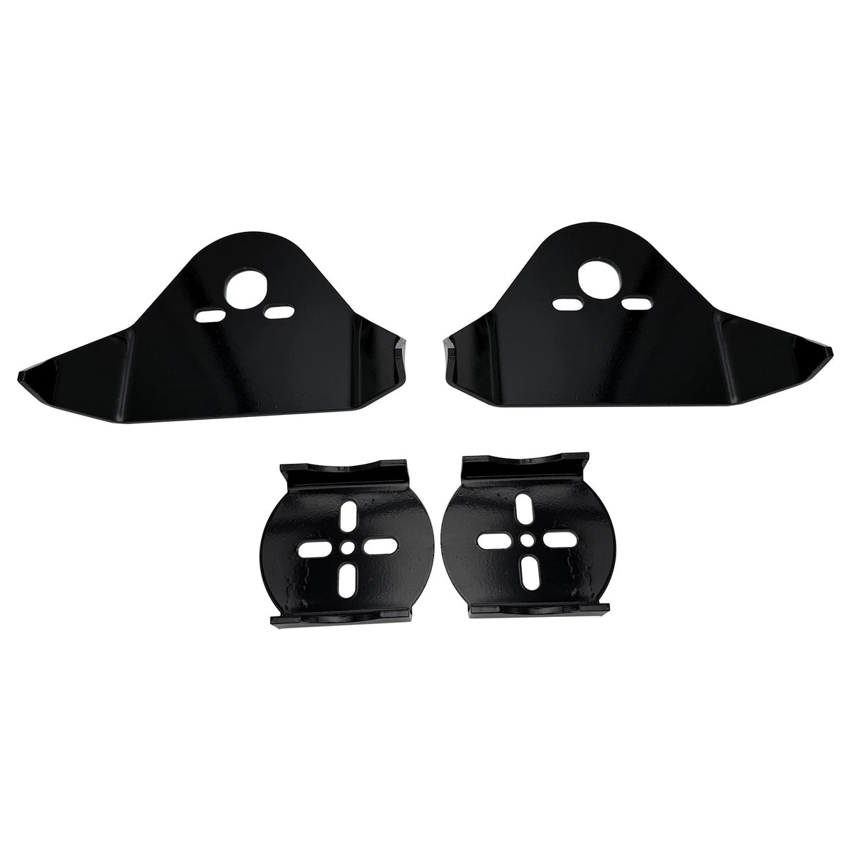 Set of 2 Black Rear Bag Mounting Brackets for Air Ride Suspension