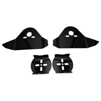 Set of 2 Black Rear Bag Mounting Brackets for Air Ride Suspension