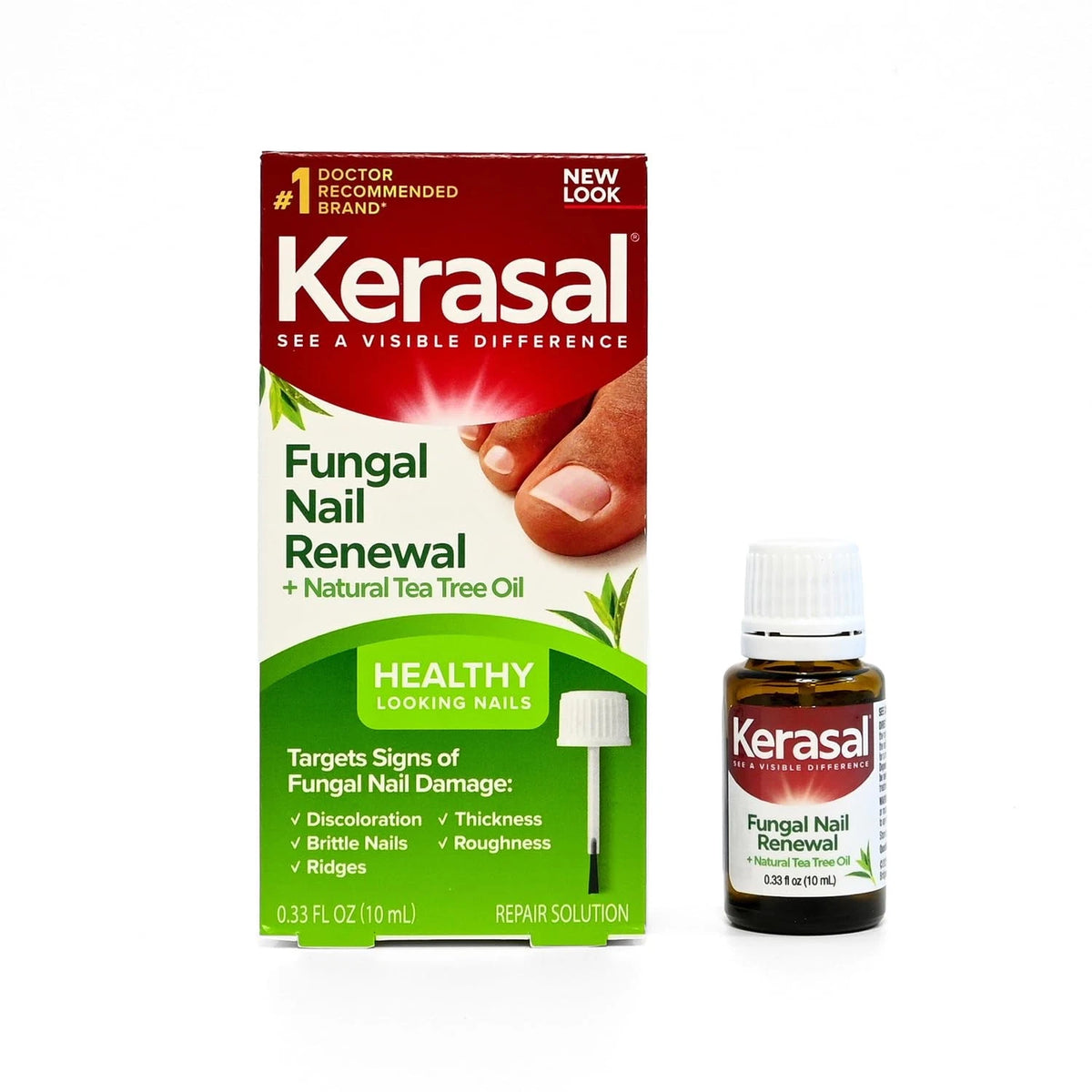 Kerasal Renewal Nail Repair Solution with Tea Tree Oil for Nail Care (Pack of 1)