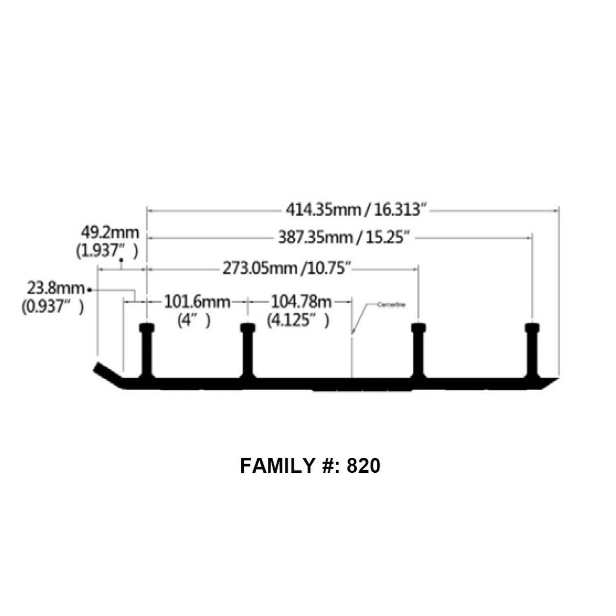 6" Carbides Runners for SlyDog Skis (S6-820)