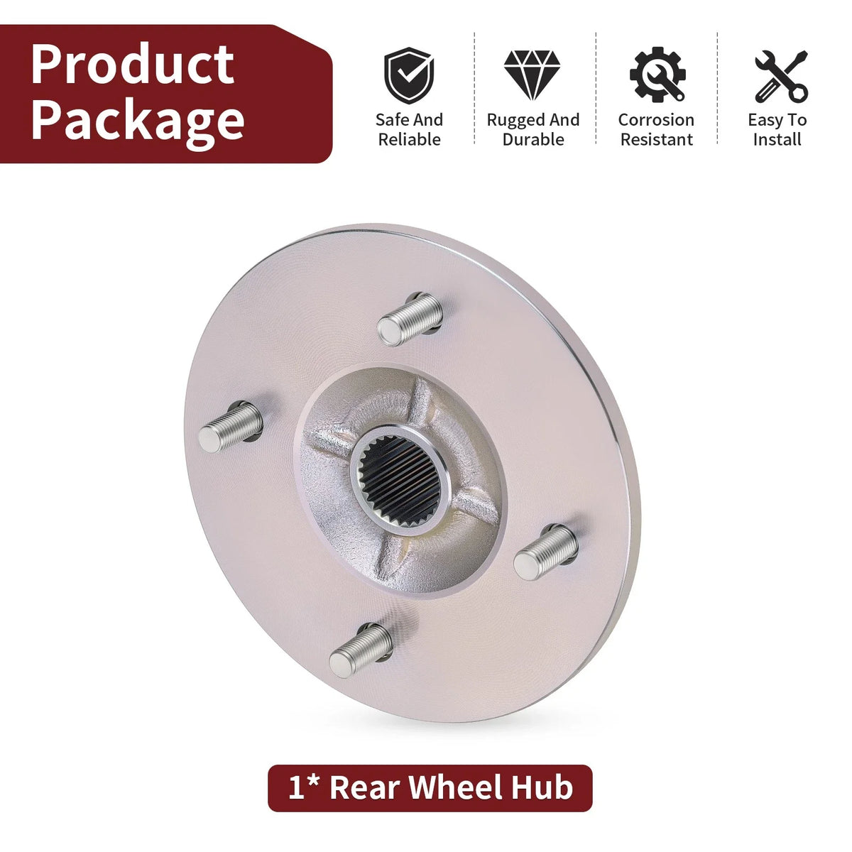 Rear Right Wheel Hub 1D9-F532E-01-00 for Yamaha Kodiak 400 4x4 (2005–2006)