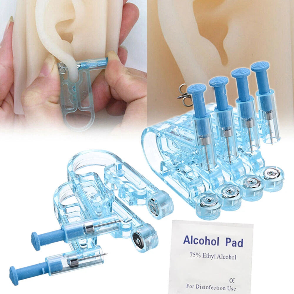 30-Piece Ear Stud Piercing Gun Tool Set for Jewelry