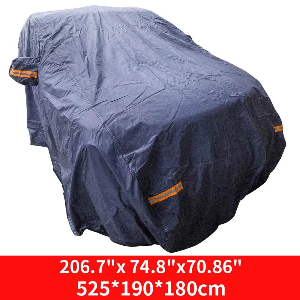 Full Car Cover for Universal Fit (206.7" x 74.8" x 70.86") Dust Rain Resistant