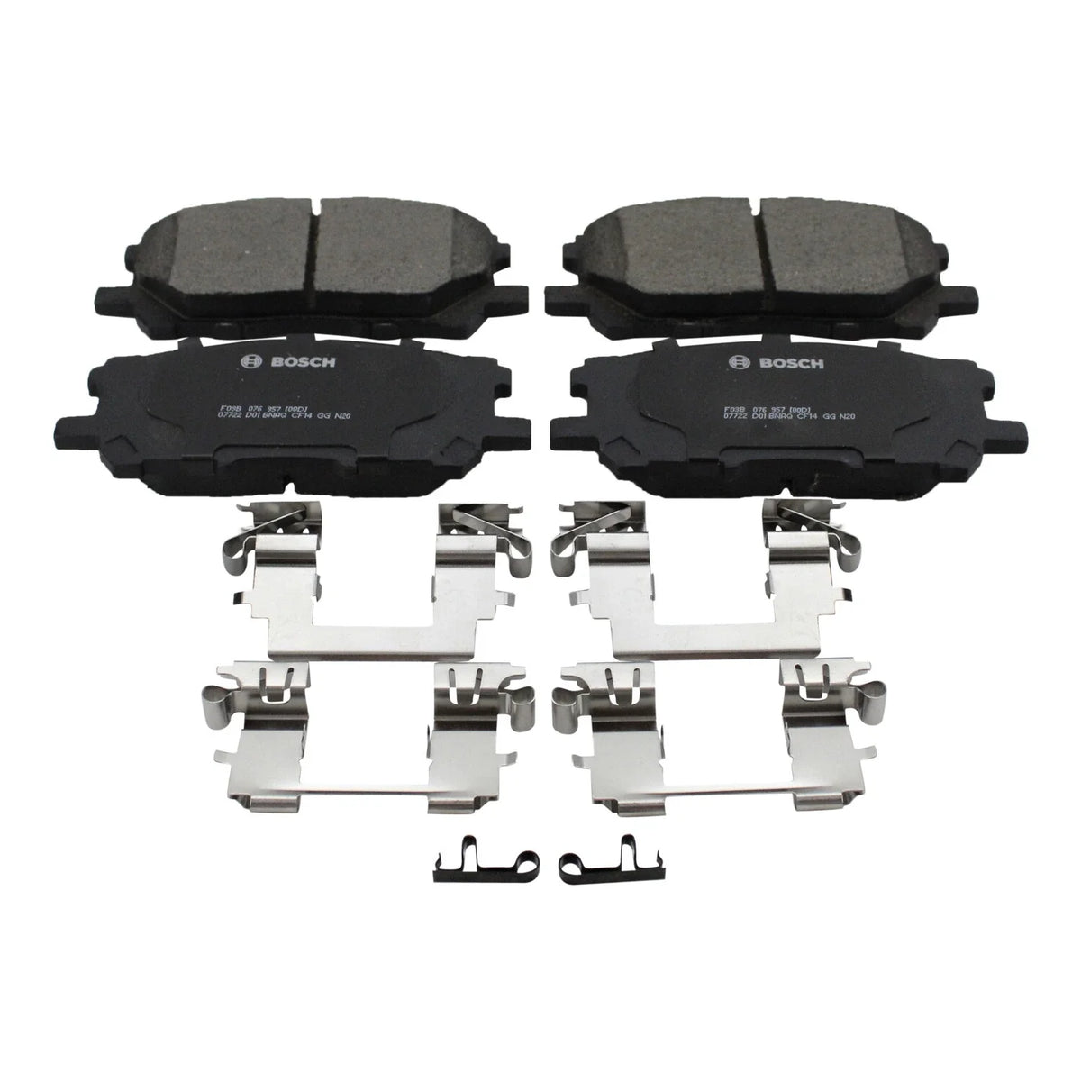 Set of 4 Bosch QuietCast Front Ceramic Brake Pads for RX330 RX350 RX400h (2004–2009)