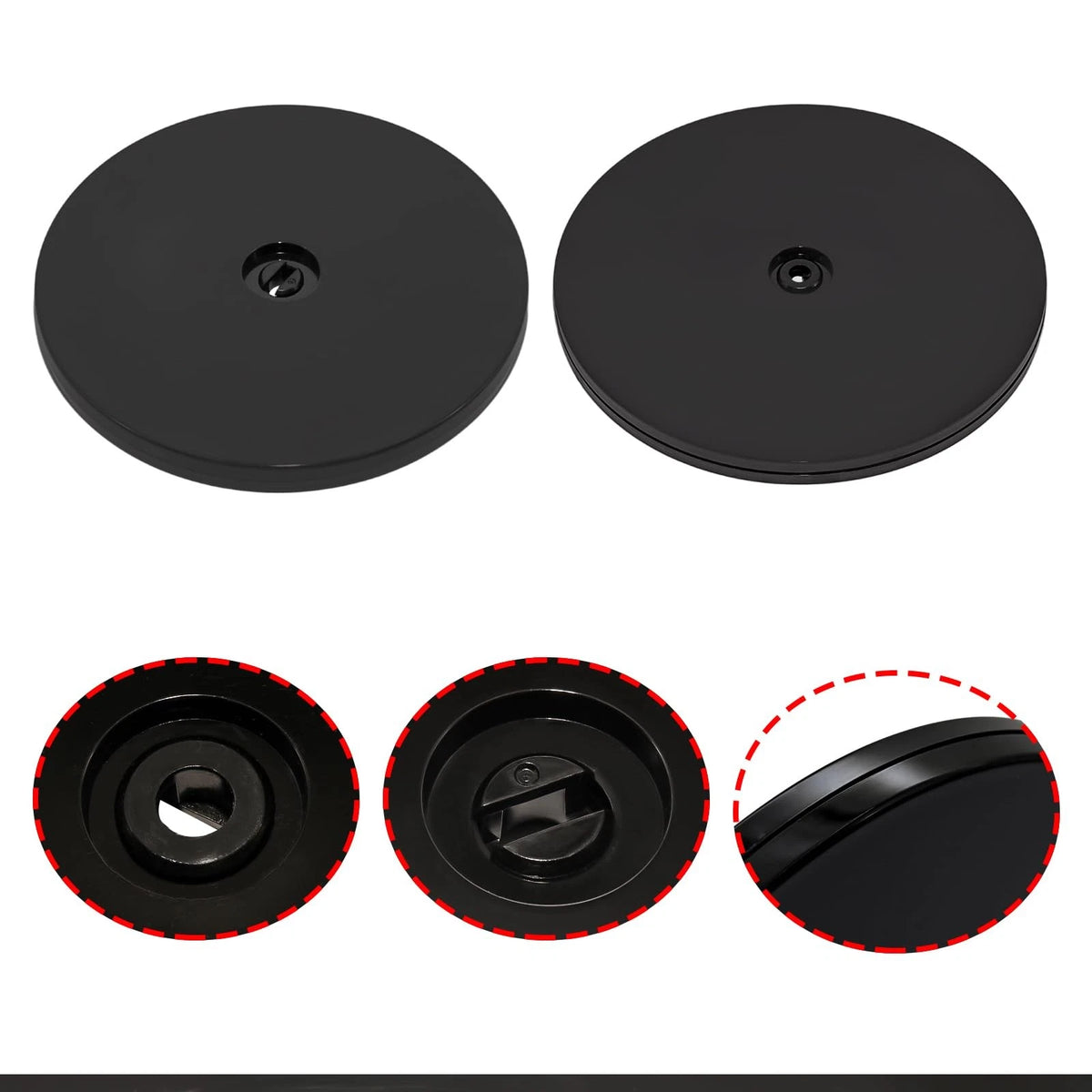 2Pcs 6 Inch Lazy Susan Turntable Organizer for Small Spaces
