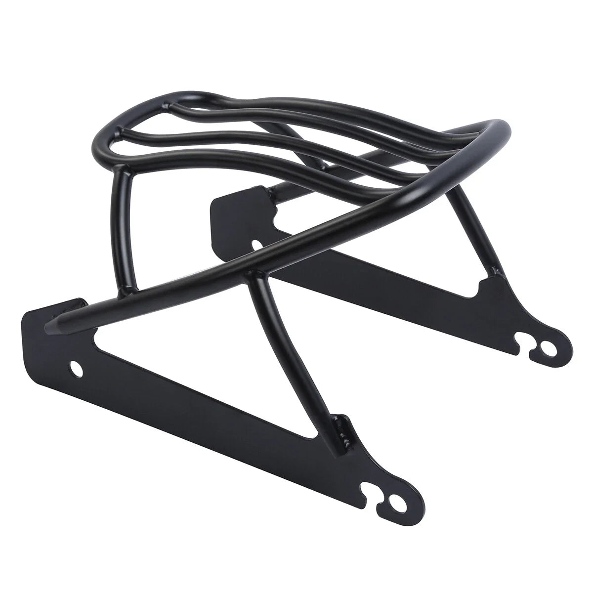 Black Solo Luggage Rack for Harley Dyna Street Bob Super Glide (2006–2017)