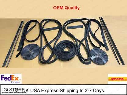 Set of 4 Door Window Trim Molding Seal Garnish for Suzuki Samurai (Hard Top)