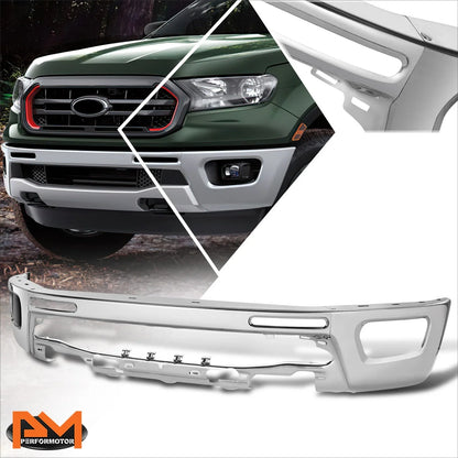 Steel Front Bumper Face Bar for Ford Ranger (2019–2024) Chrome