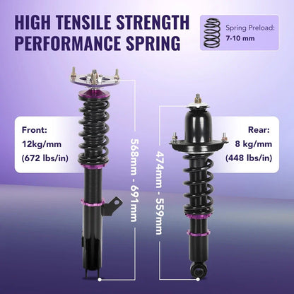 Coilover Shock Absorbers Struts for Toyota Corolla Matrix (2003–2008)