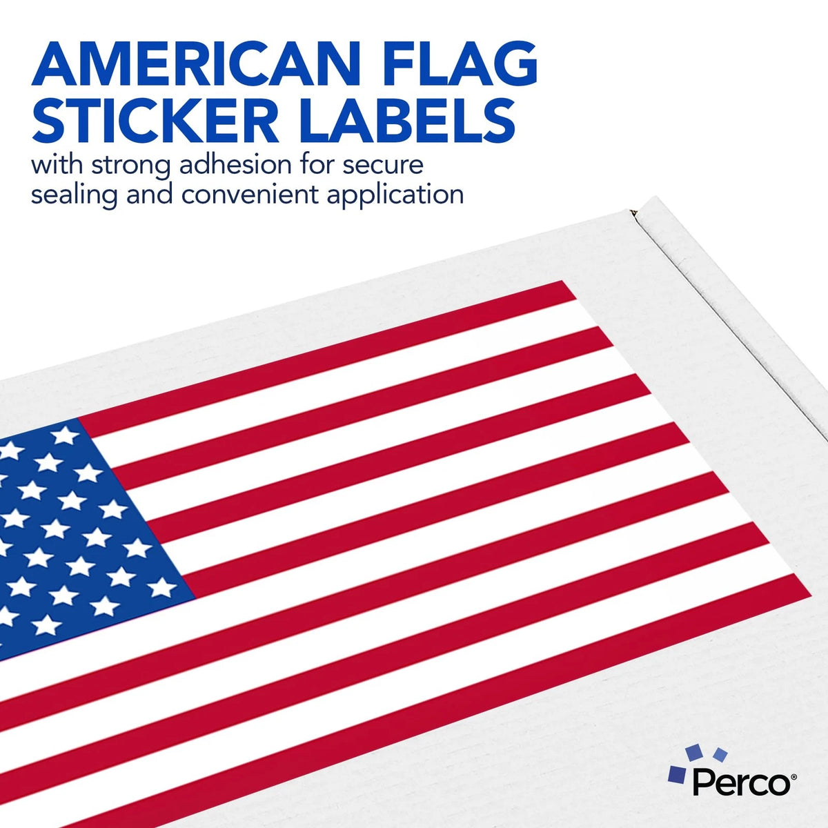 500 American Flag Sticker Labels for Various Applications (1x2-Inch)