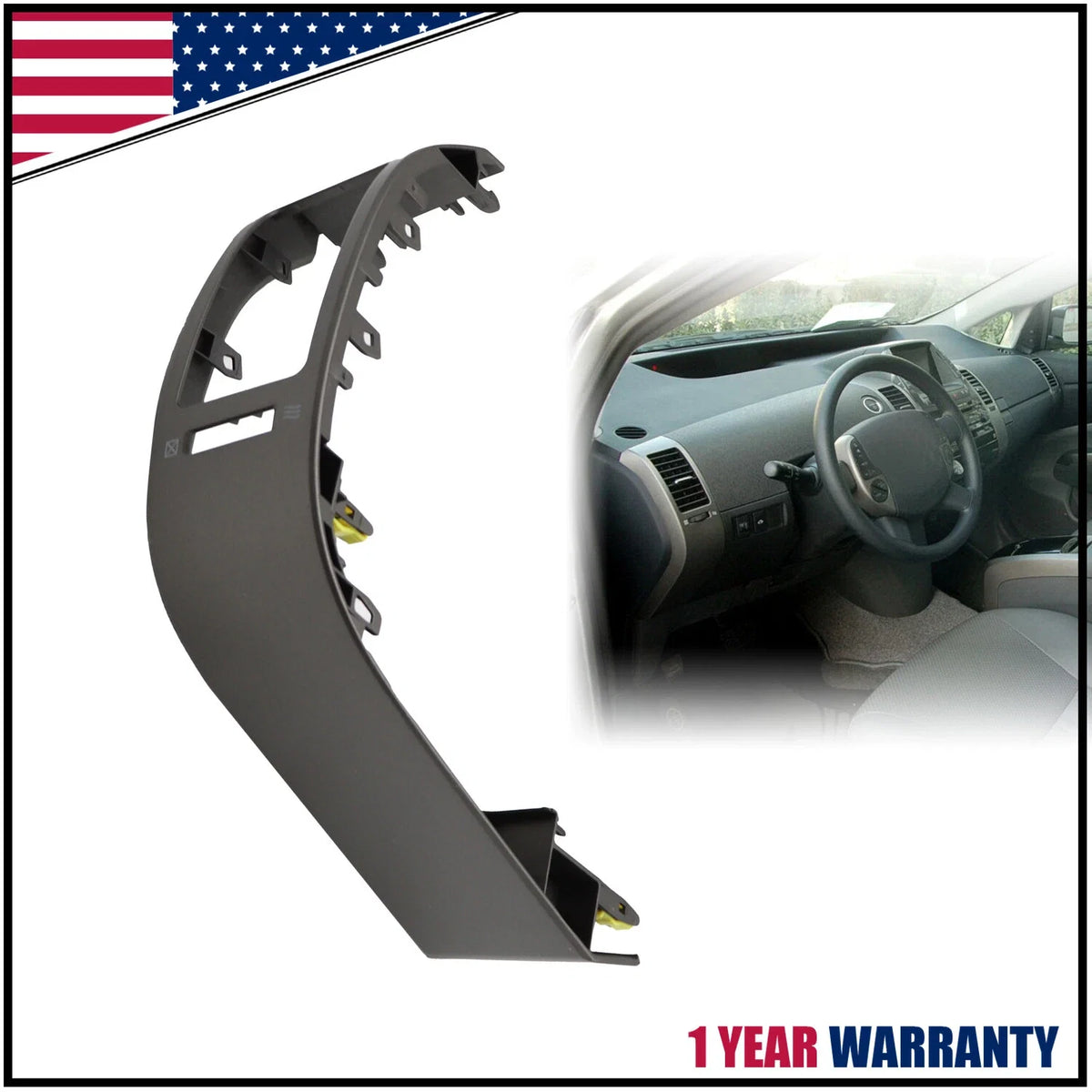 Left Driver Inner A/C Dash Air Vent Cover Trim for Toyota Prius (2004–2009)