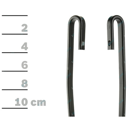 Front Pair Bosch Eco Wiper Blades Set for Nissan Stanza A10 4cyl 1.6L 1978~1983