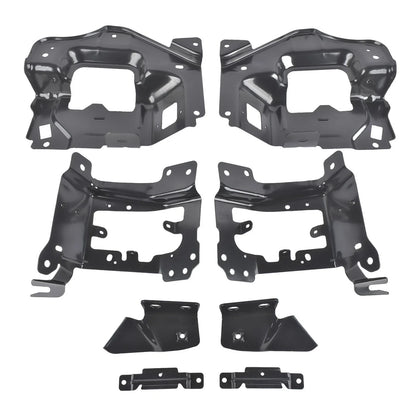Set of 8 Front Bumper Support Brackets for Chevy Silverado 1500 (2014–2015)