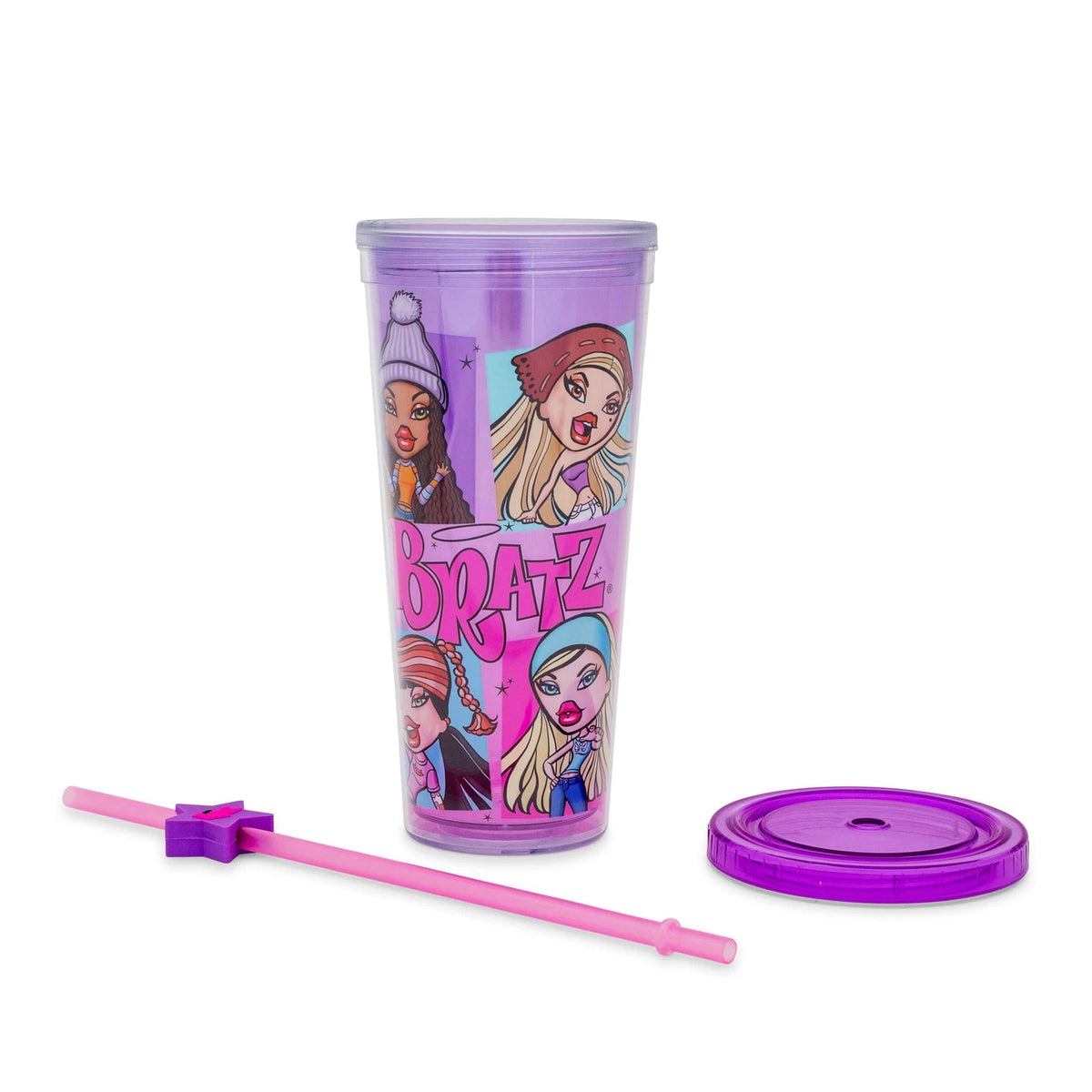 Silver Buffalo Bratz Dolls Cloe 24 Ounces Pink Purple