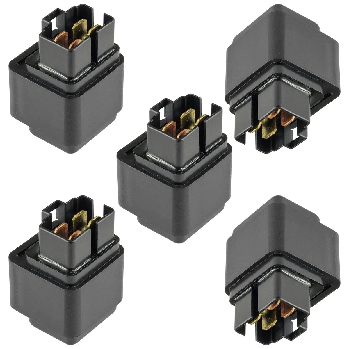 Set of 5 Starter Solenoid Relays for Arctic Cat 90 Y-12 (2002–2004) RE1485, 3301154