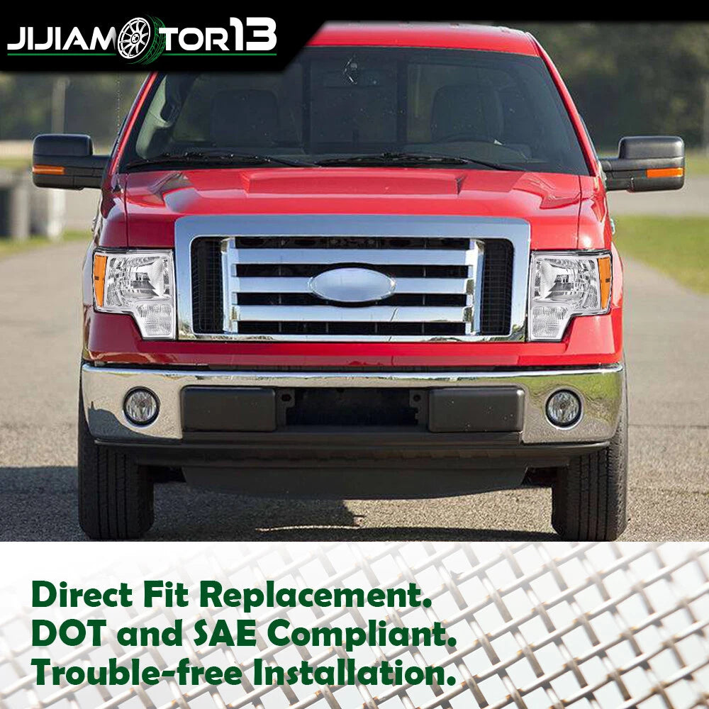 Headlights Pair for Ford F-150 (2009–2014) - jijia20241016, FO2503287