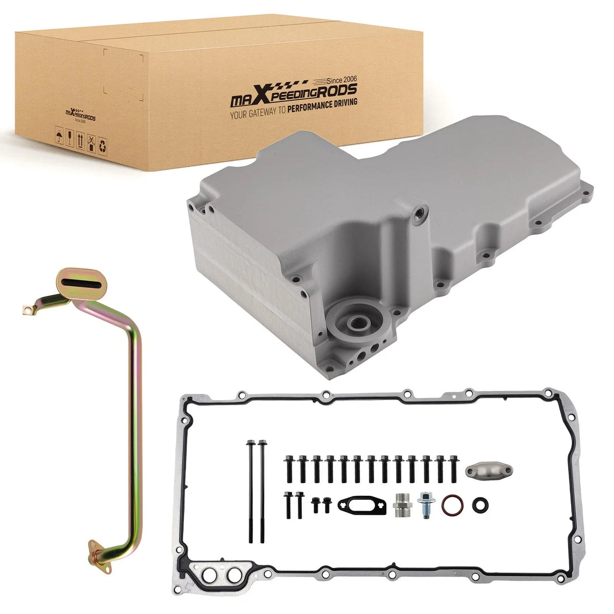 LS V8 Retrofit Oil Sump Aluminum Pan Kit for Chevrolet (1955–1987) 302-1