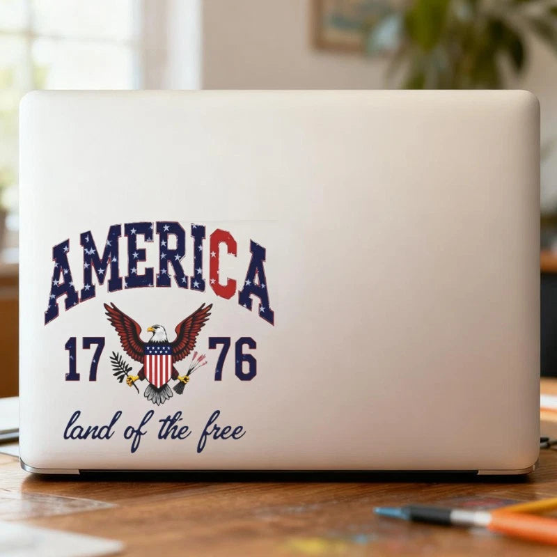 Vinyl Self-Adhesive Waterproof Stickers for Windows (American Anniversary)