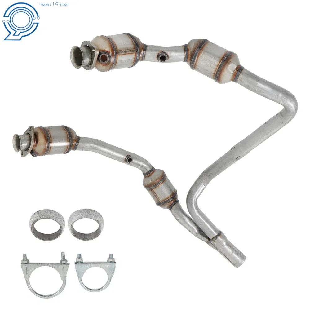 Exhaust Y Pipe Catalytic Converter Set for Jeep Wrangler JK (2007–2009)