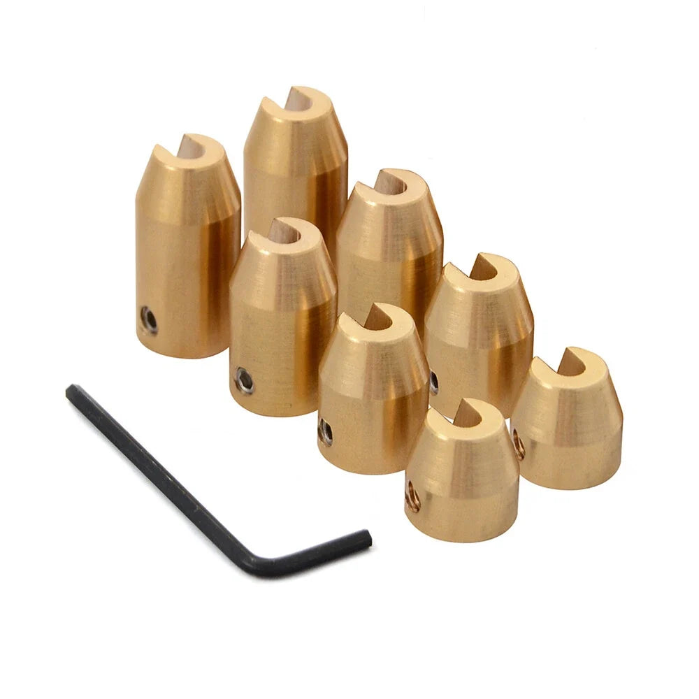8PCS Brass Wheel Spoke Balance Weights with Hex Wrench Tool Kit