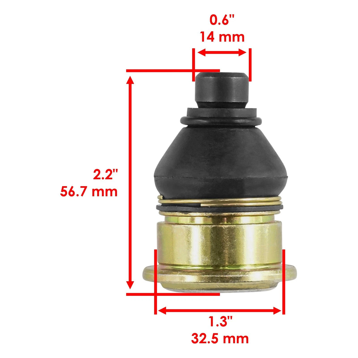2 Lower Ball Joint for Yamaha Grizzly 660 SE (2005–2006) HI1311BJ108JU