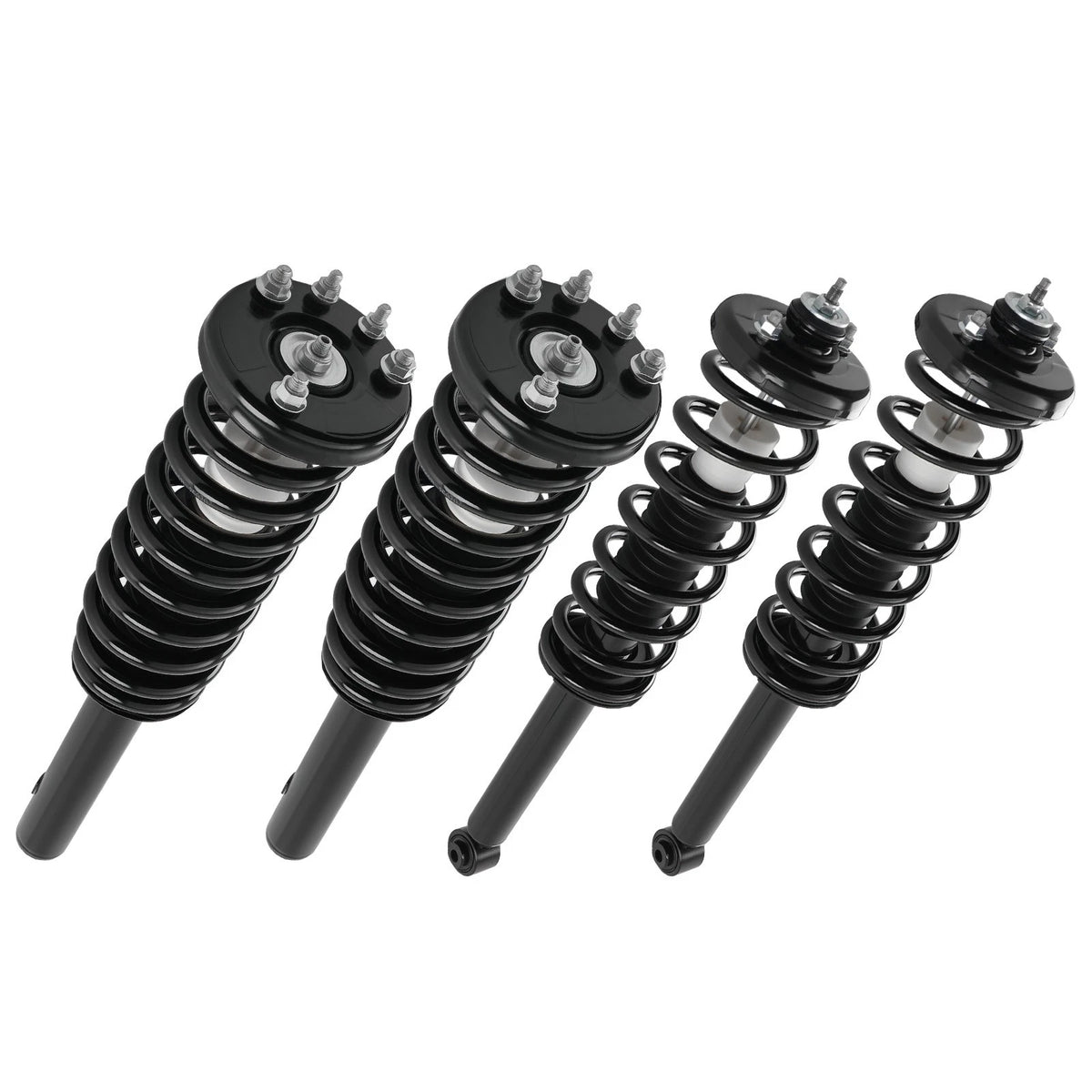 Set of 4 Complete Struts for Honda Accord (2003–2007) 7DQM2I, Struts, Coil Spring