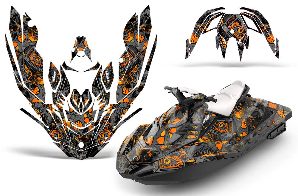 Graphic Stickers Decals for Sea-Doo Bombardier Spark 3 UP (2015–2018)