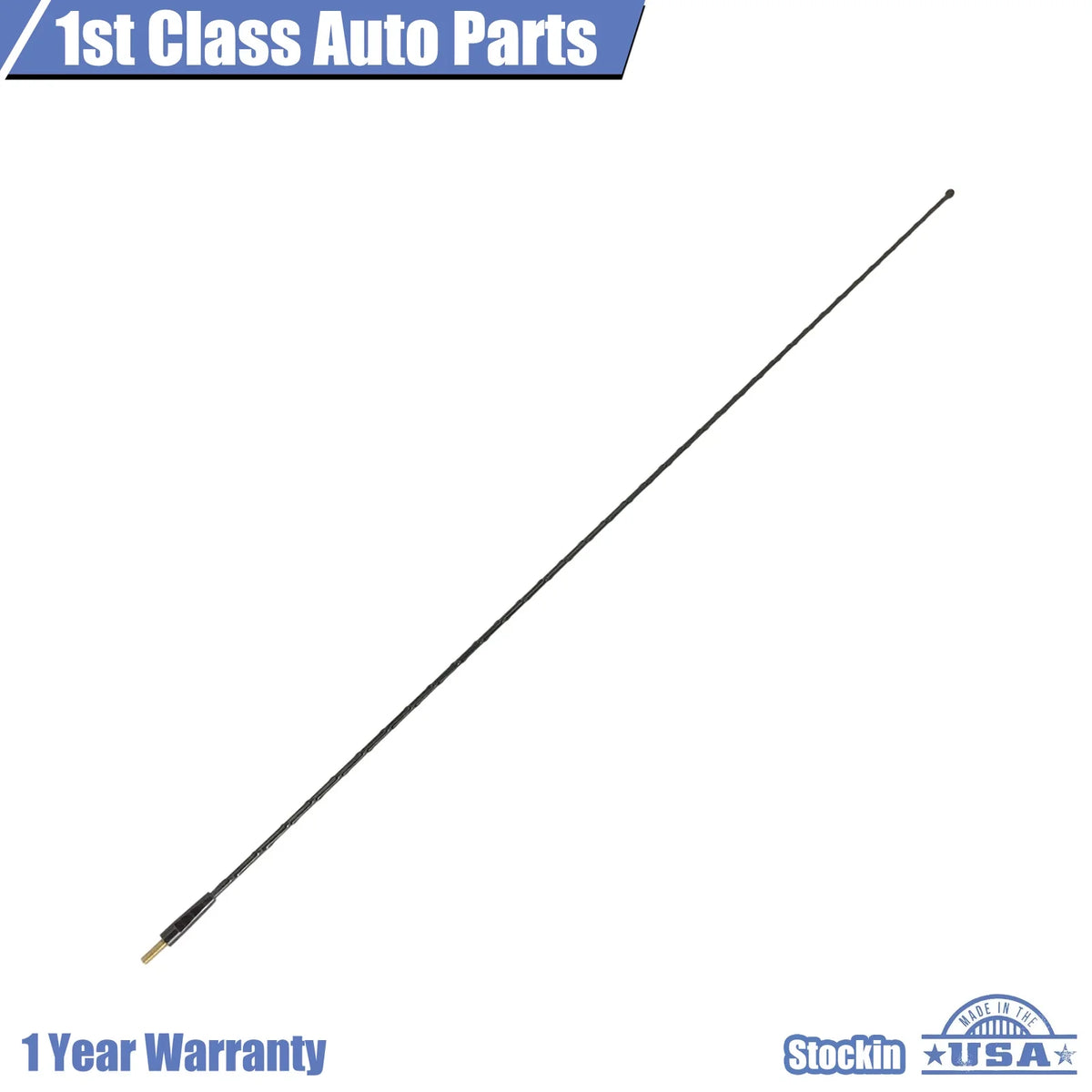 Antenna Mast for Saturn Ion (2003–2007) Front Right Passenger Fender Black
