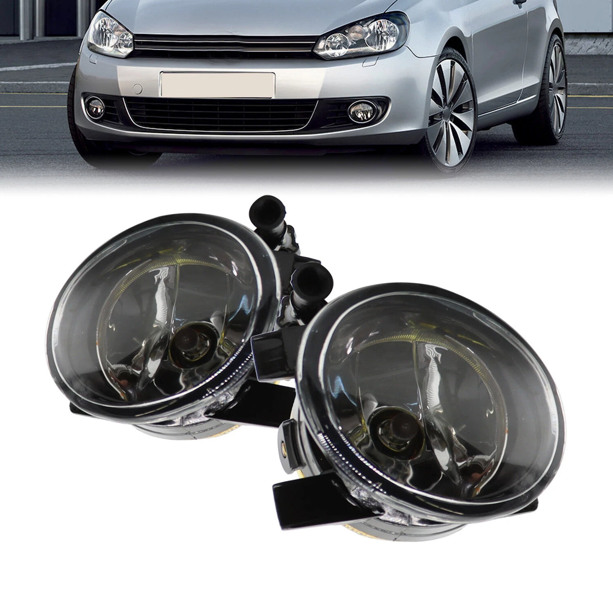 Pair of Fog Lights for VW Golf (2010–2014) & Jetta (2011–2014) - 5K0941699G, 5K0941700G