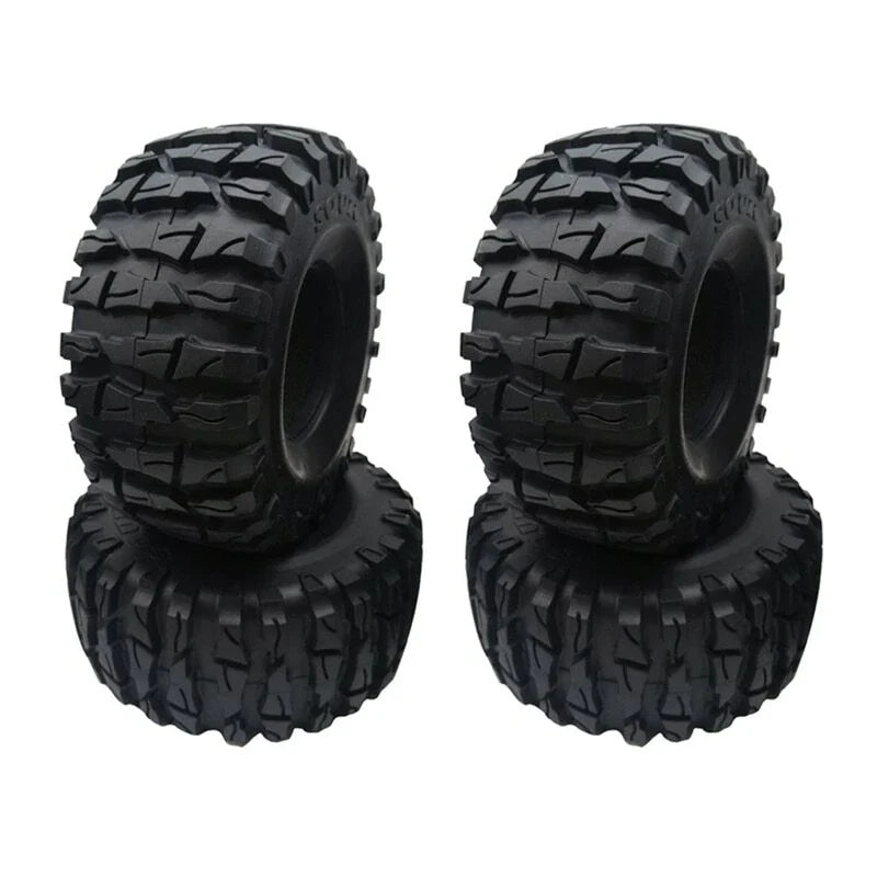 2X Rock Crawler 2.2" Tires Soft with Foams for Axial Wraith RR10 SCX10 Jeep