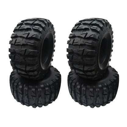 2X Rock Crawler 2.2" Tires Soft with Foams for Axial Wraith RR10 SCX10 Jeep