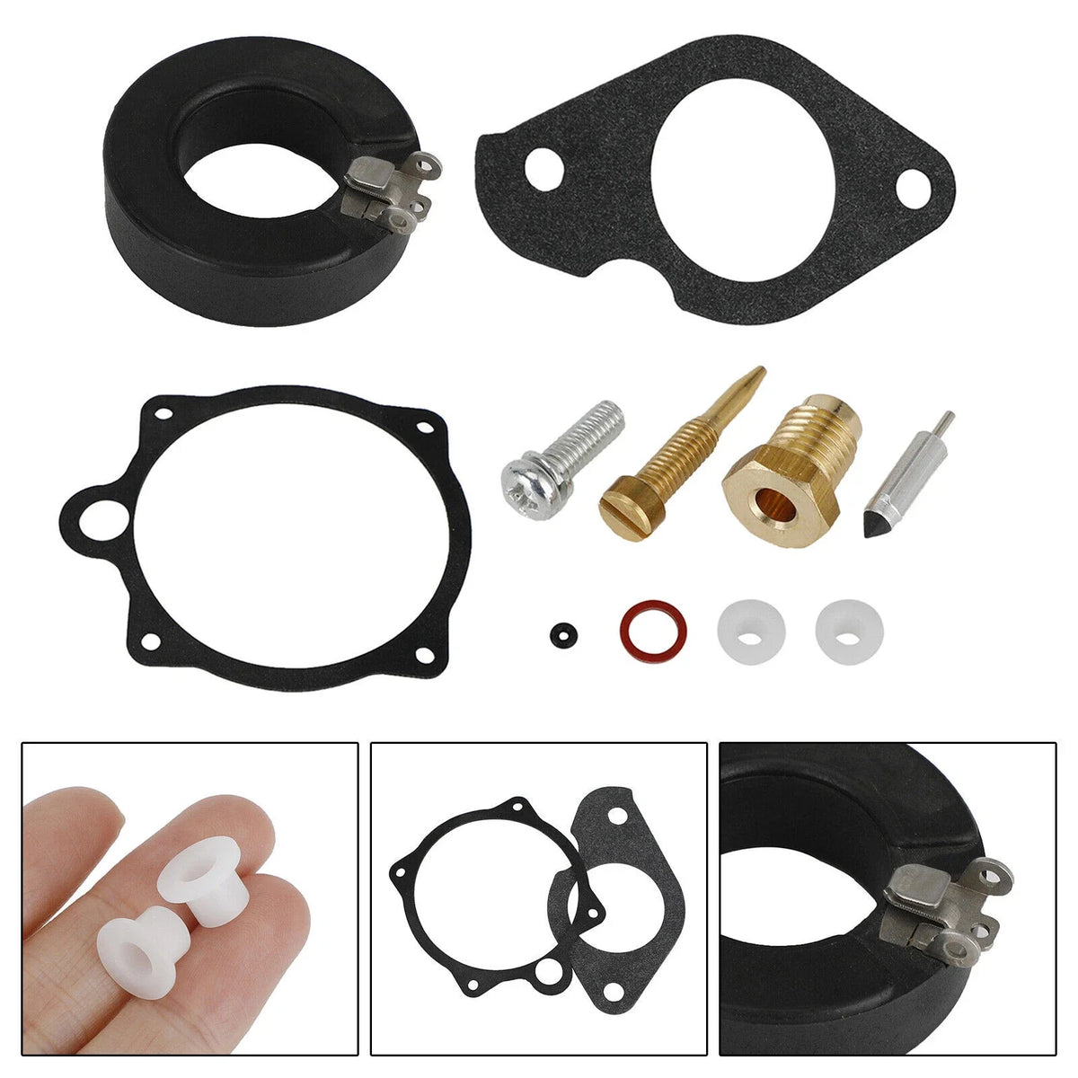 Carburetor Repair Kit for Yamaha Marine 25HP 30HP Outboard (689-W0093-00)
