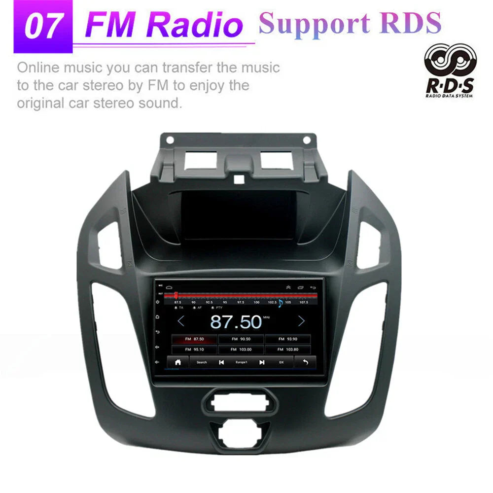 7" Android 13 Stereo Radio GPS Navi WiFi for Ford Transit Tourneo Connect (14-18)