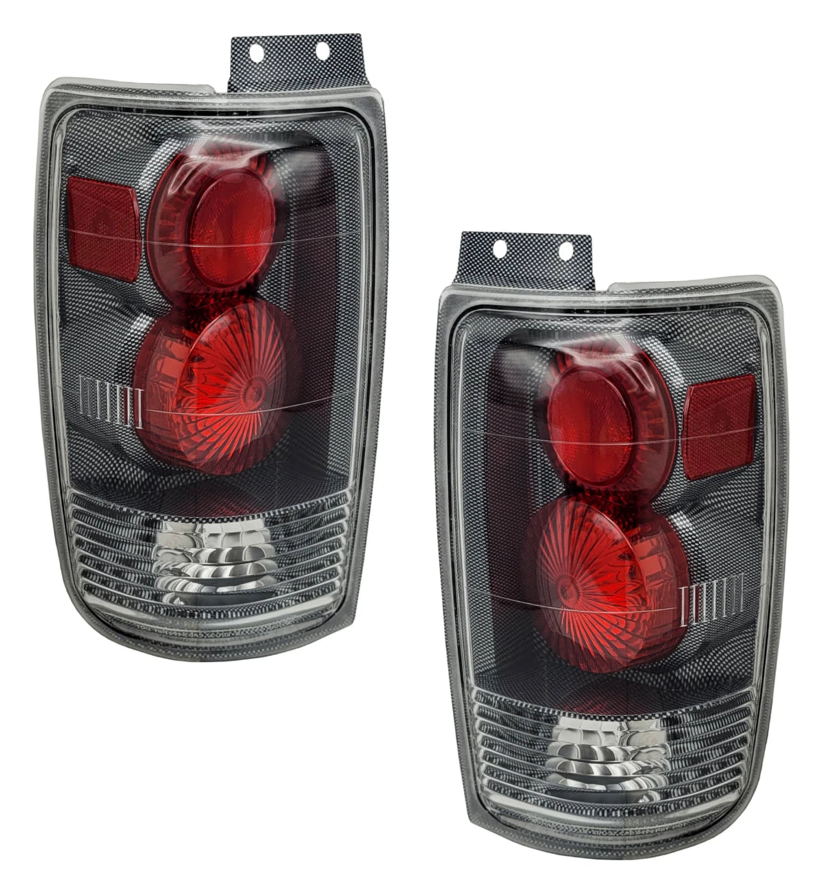 Carbon Fiber Brake Tail Lights for Ford Expedition (1997–2002) Pair