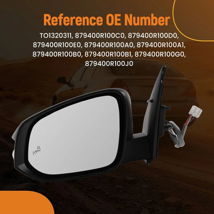 Side Mirror for Toyota RAV4 (2013–2014) 879400R100A1, Turn Signal, Heat