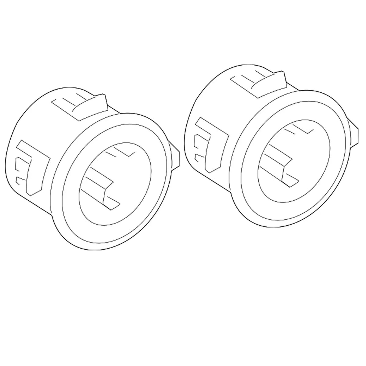 Set of 2 Front Parking Aid Sensor Housings for Toyota Lexus