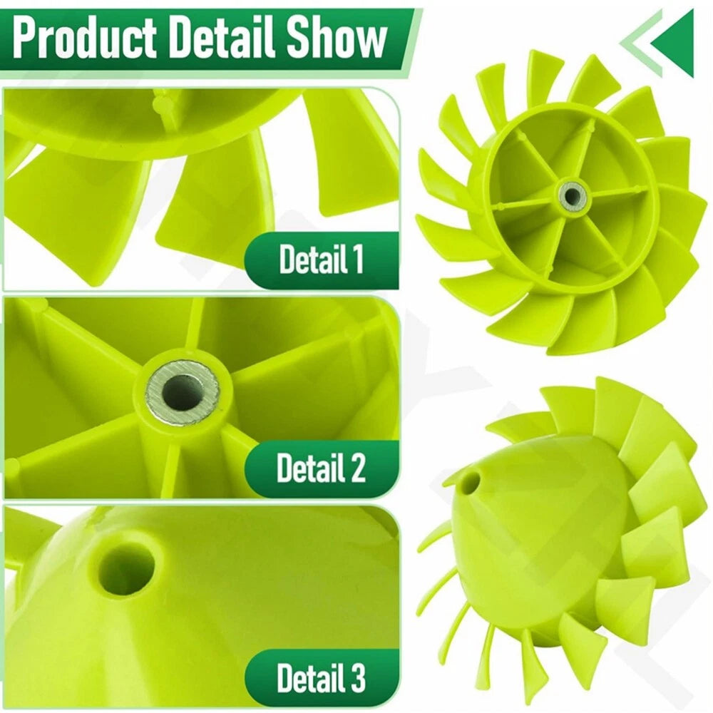 2 Pack Blower Fan for Home-Lite & Ryobi 18 Volt
