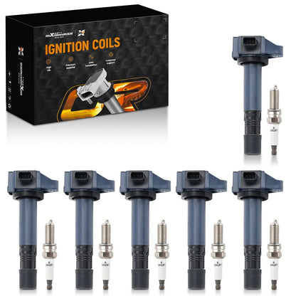 6X Ignition Coils + Iridium Spark Plugs for Acura Honda V6 3.5L (2013–2019) UF713