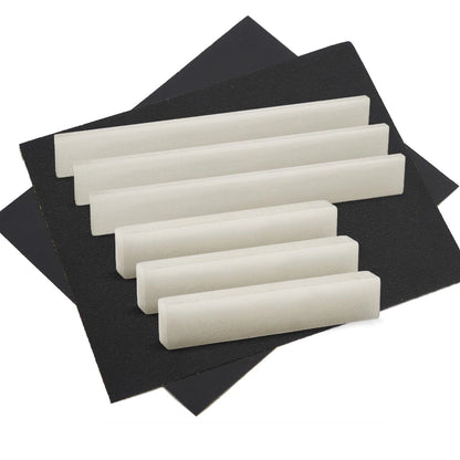 Set of 3 Blank Bone Saddles and 3 Nuts for Automotive Applications