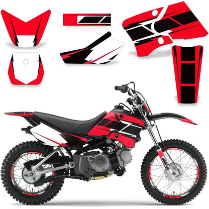 Graphic Stickers +#PLT/RIM Decals for Yamaha TTR90 (2000–2007)